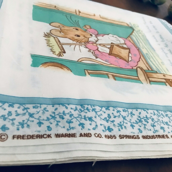 Vtg. 1985 "The Tales of Peter Rabbit" Fabric - Picture 8 of 8